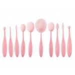 Pensule de Make-up 10 bucati Amelie ovale Pink Profesionale